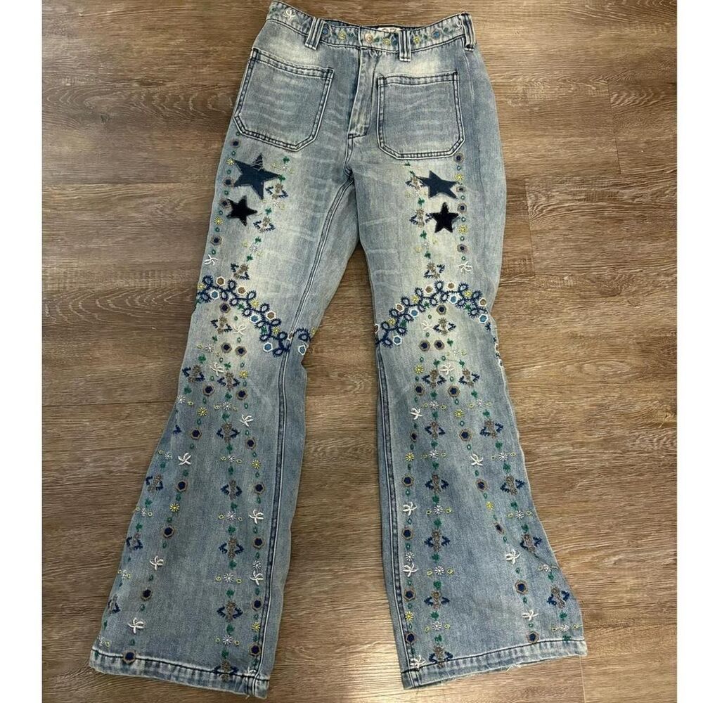 Free People Delphine High-Waisted Flare Jeans
